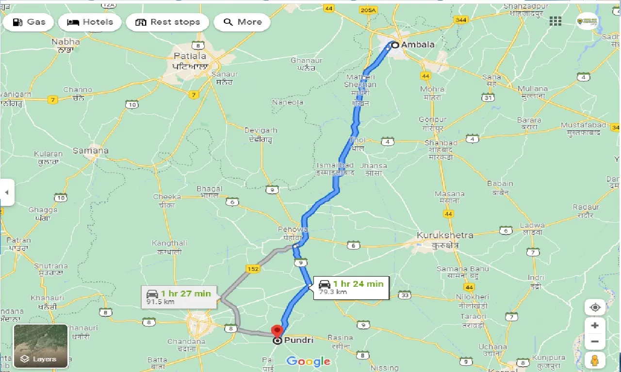ambala-to-pundri-taxi