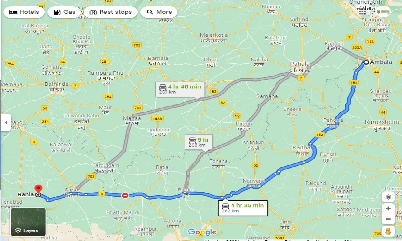 ambala-to-rania-taxi