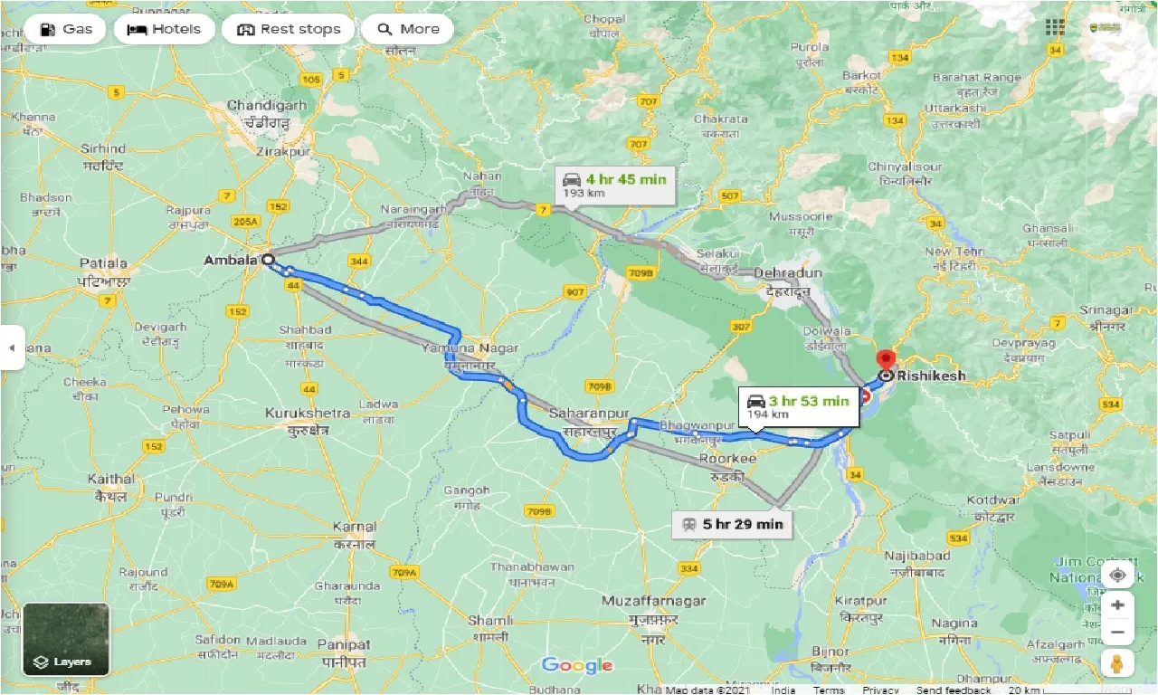 ambala-to-rishikesh-one-way