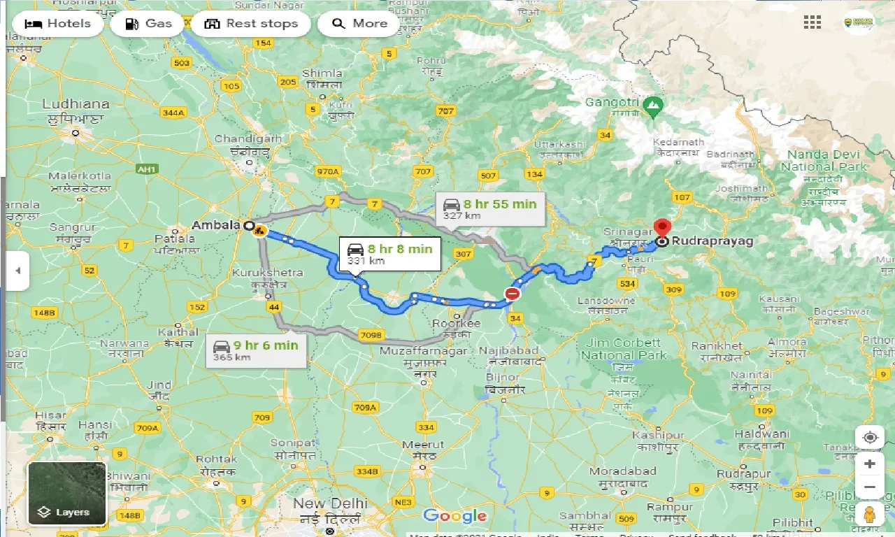 ambala-to-rudraprayag-taxi