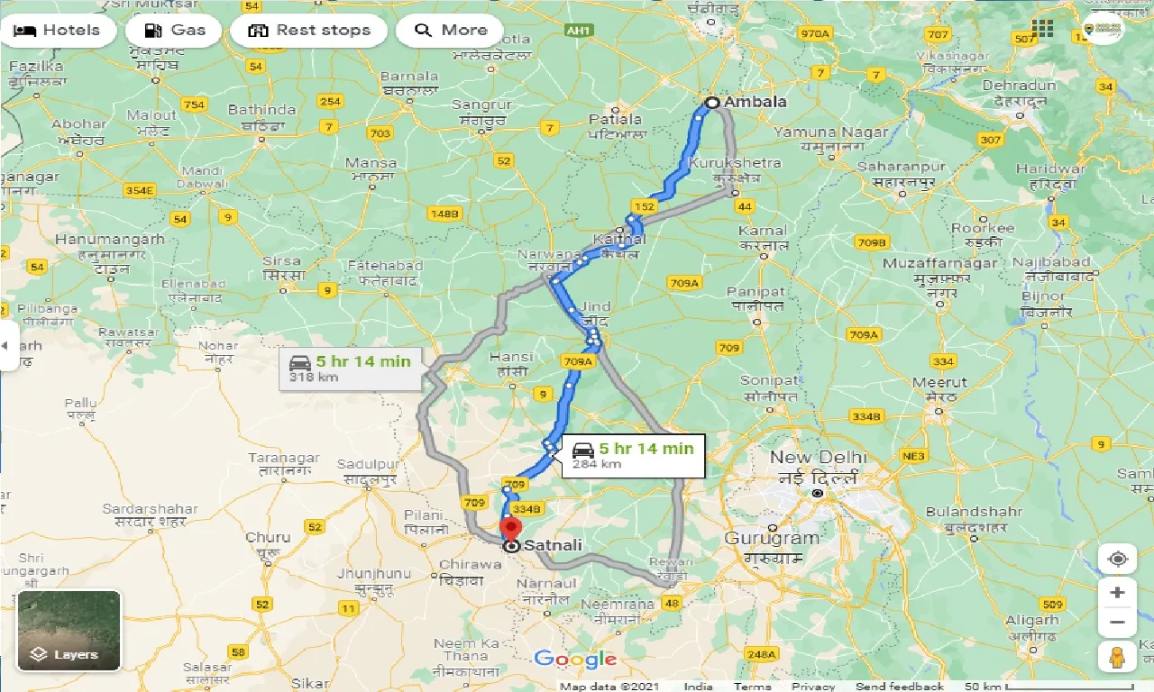 ambala-to-satnali-one-way