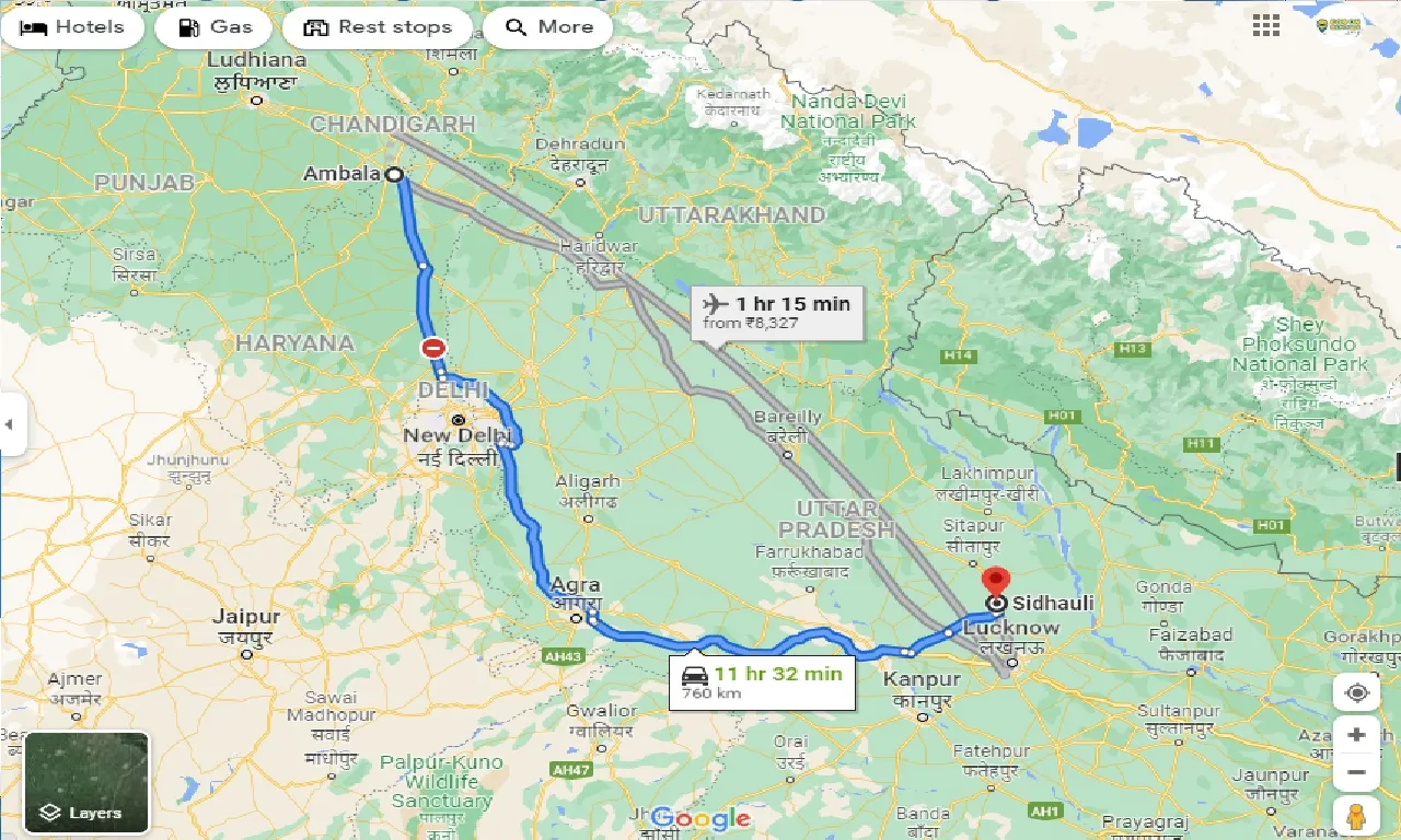ambala-to-sidhauli-one-way