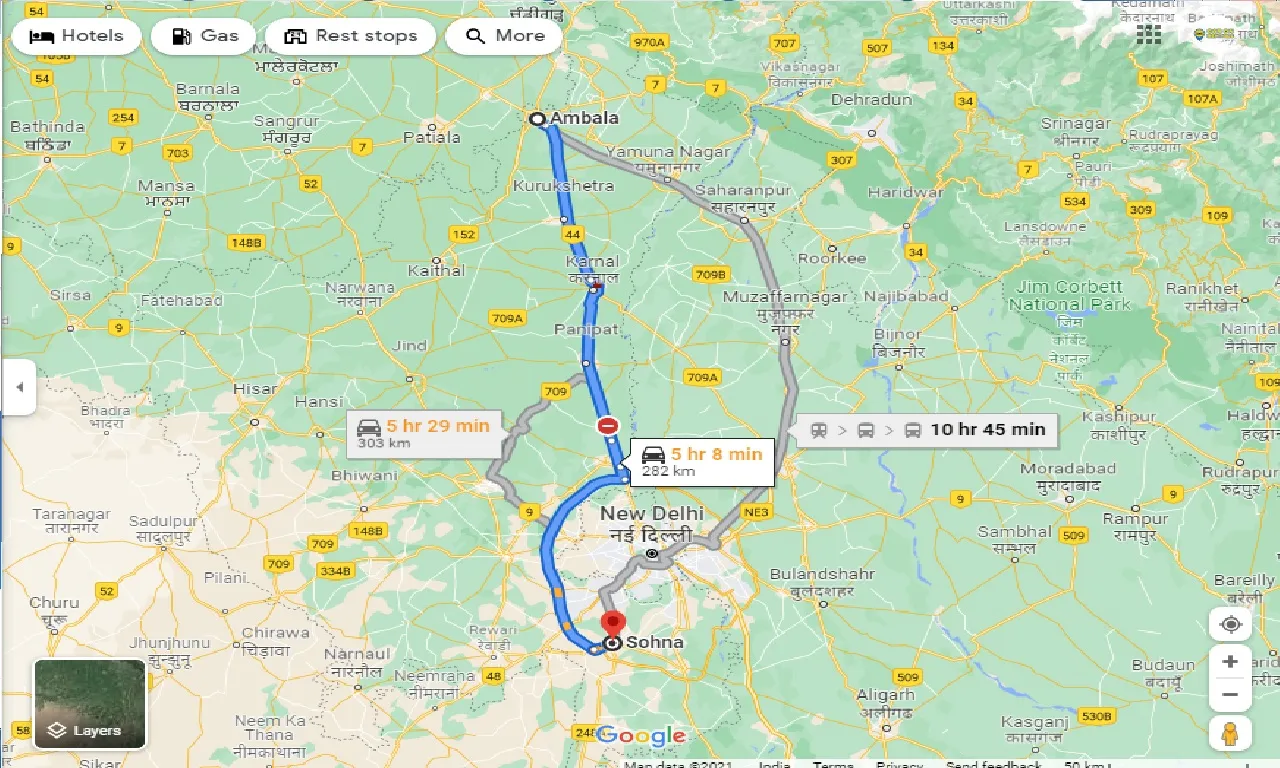 ambala-to-sohna-taxi