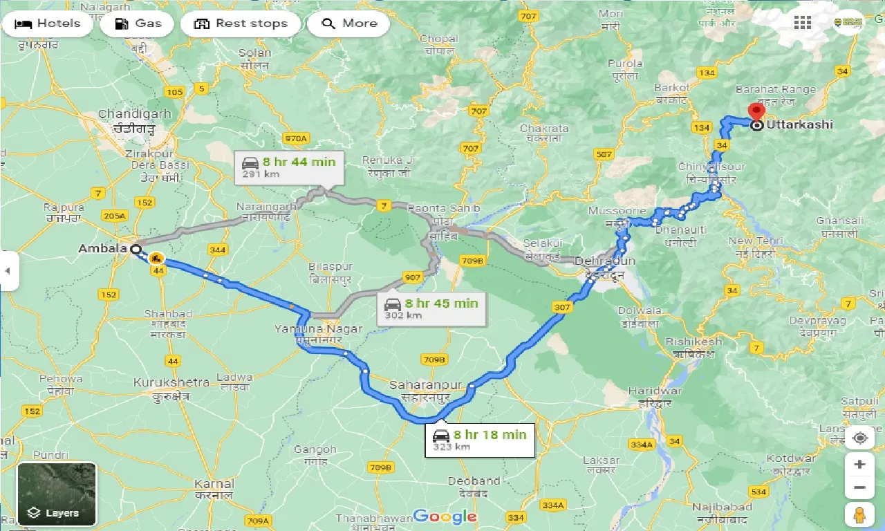 ambala-to-uttarkashi-one-way