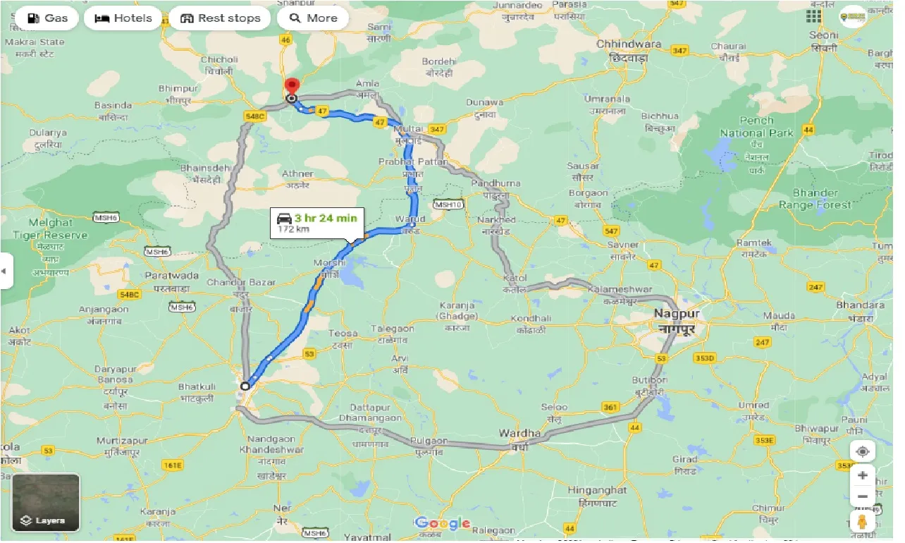 amravati-to-betul-round-trip