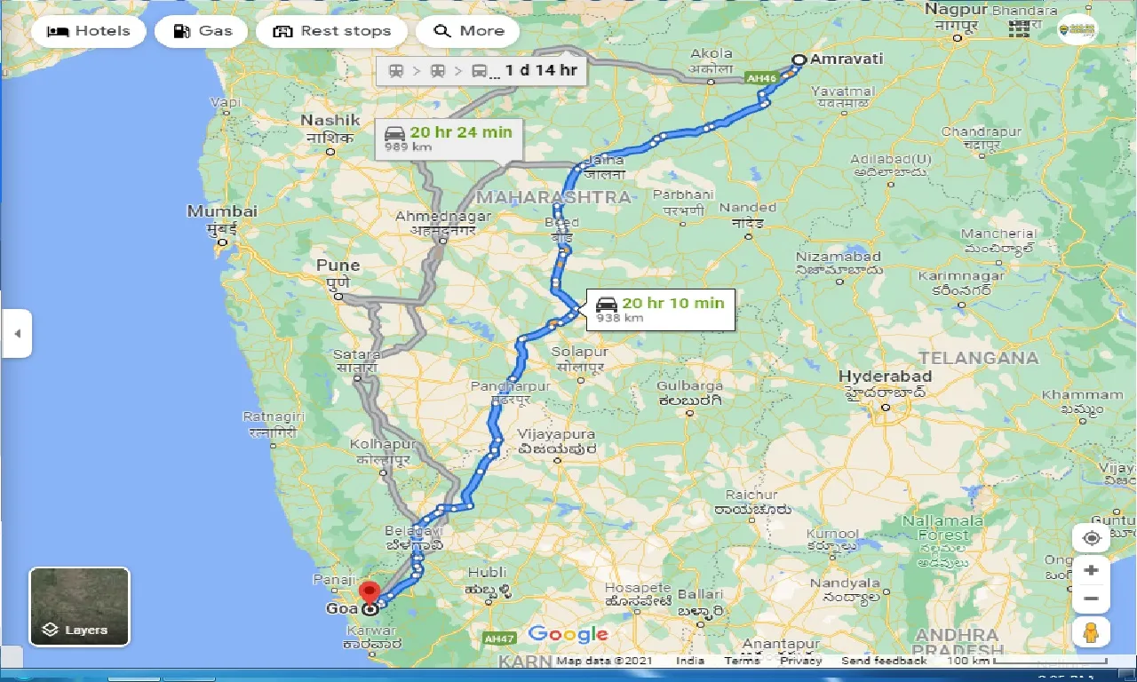 amravati-to-goa-one-way