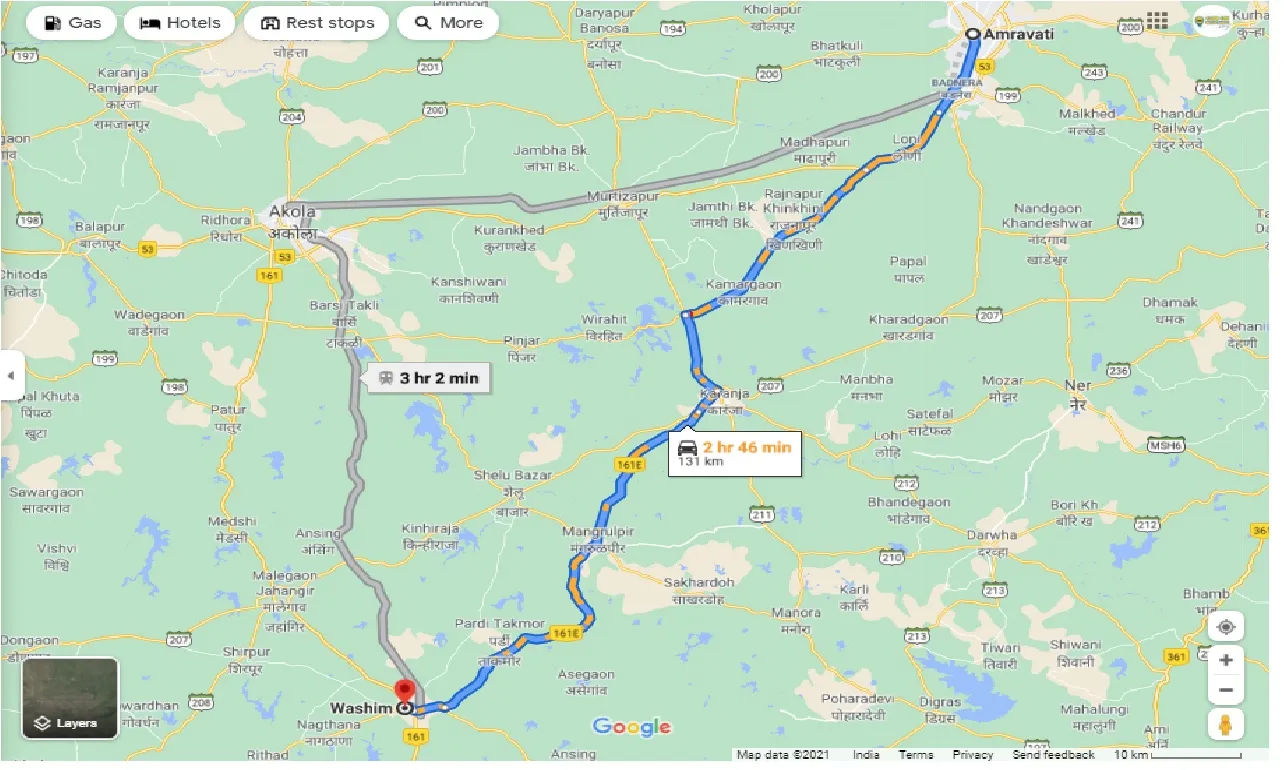 amravati-to-washim-round-trip