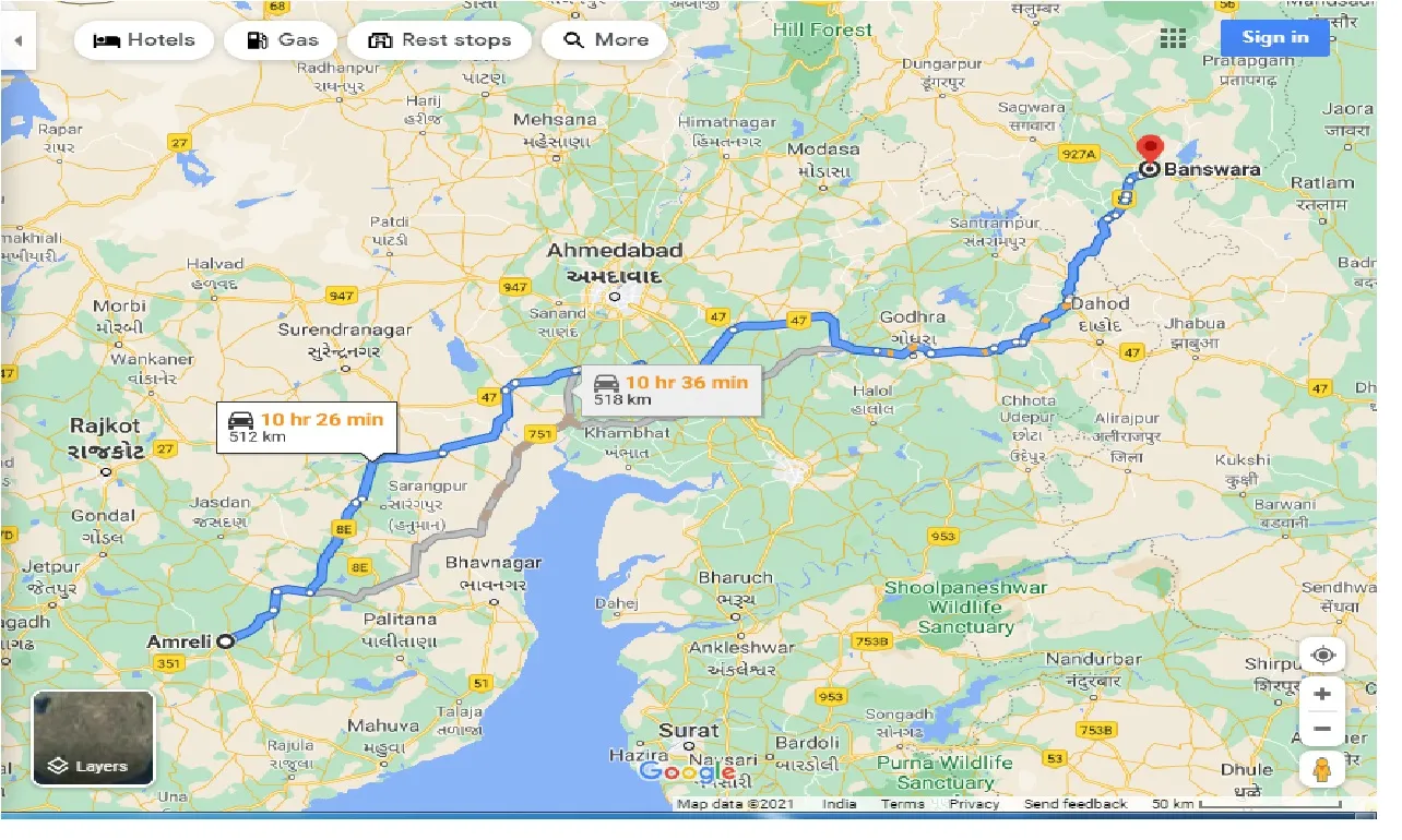 amreli-to-banswara-taxi
