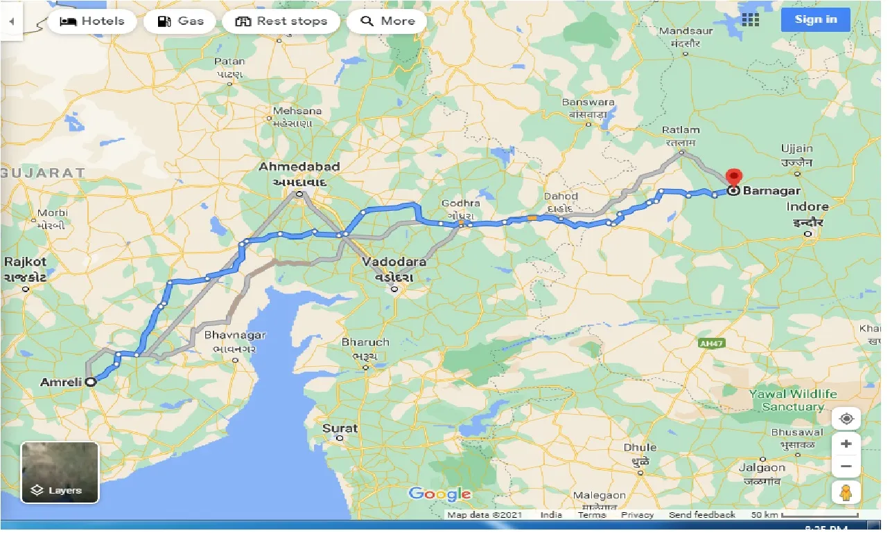 amreli-to-barnagar-one-way
