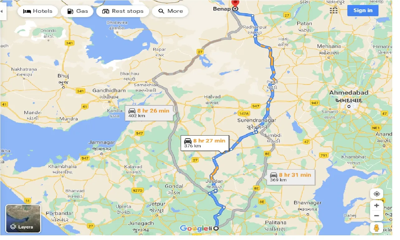 amreli-to-benap-taxi