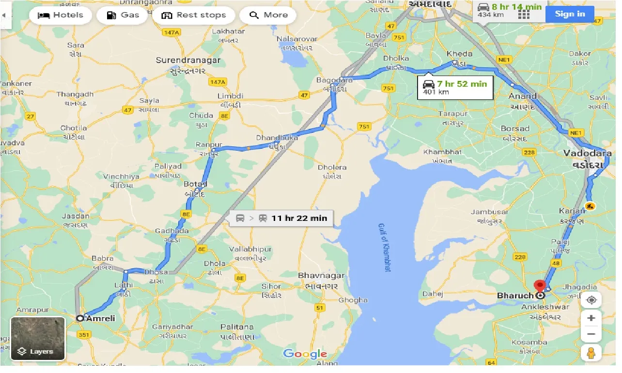 amreli-to-bharuch-one-way