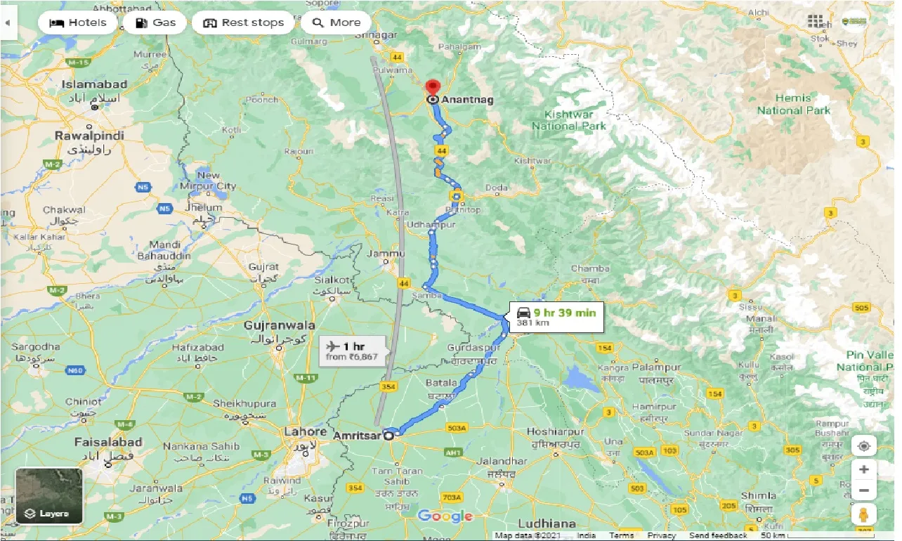amritsar-to-anantnag-one-way