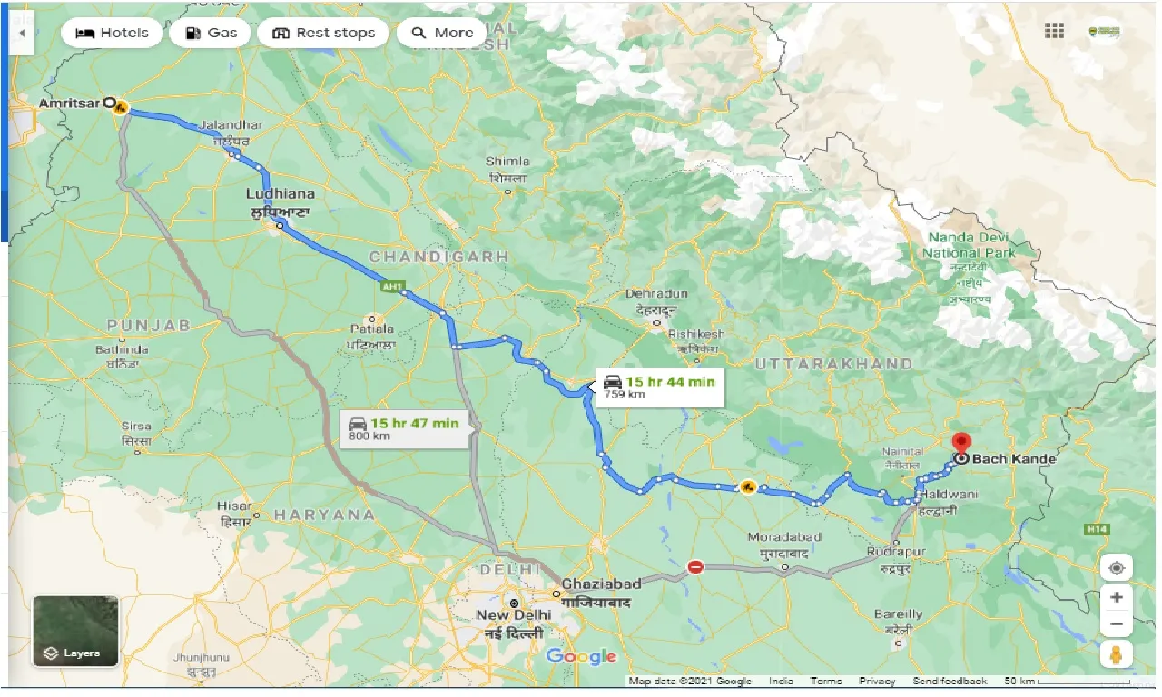 amritsar-to-bach-kande-one-way