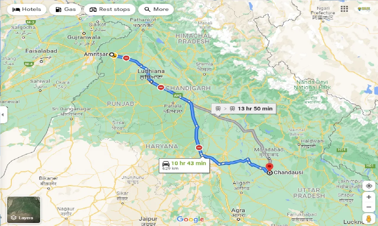 amritsar-to-chandausi-one-way