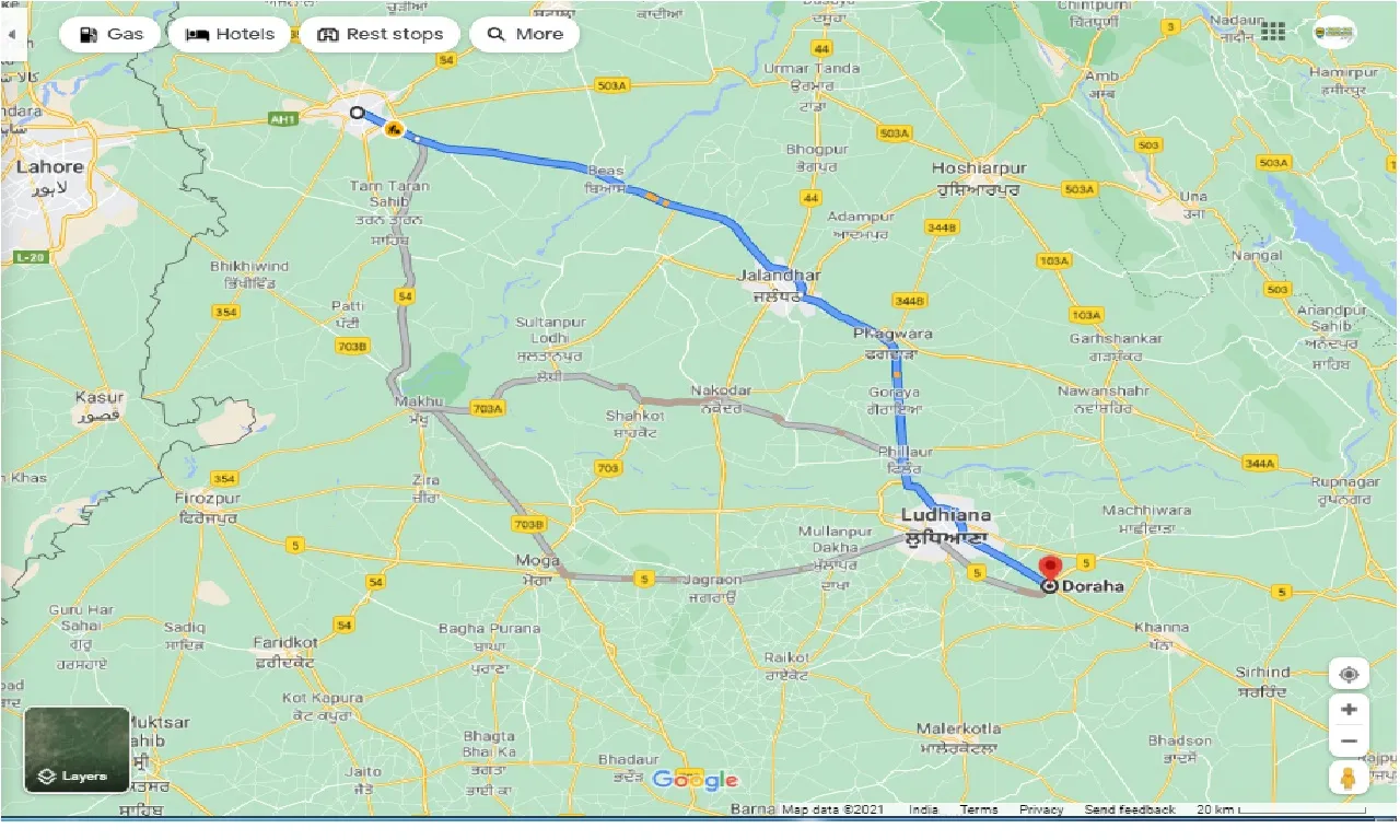 amritsar-to-doraha-one-way