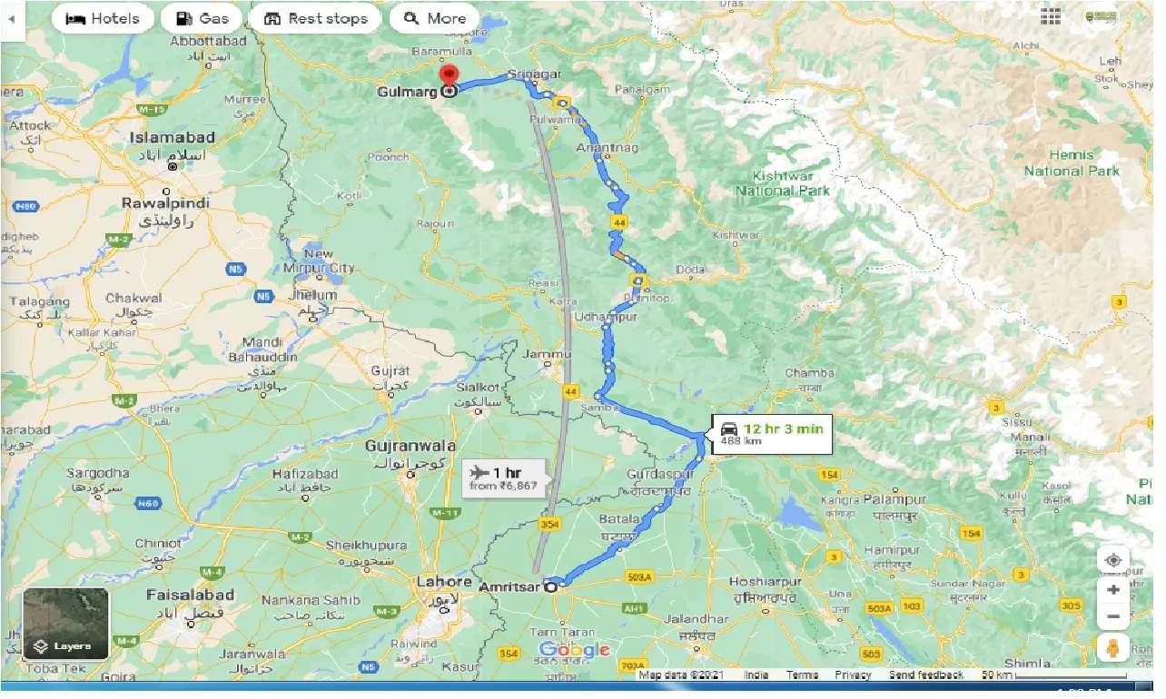 amritsar-to-gulmarg-one-way