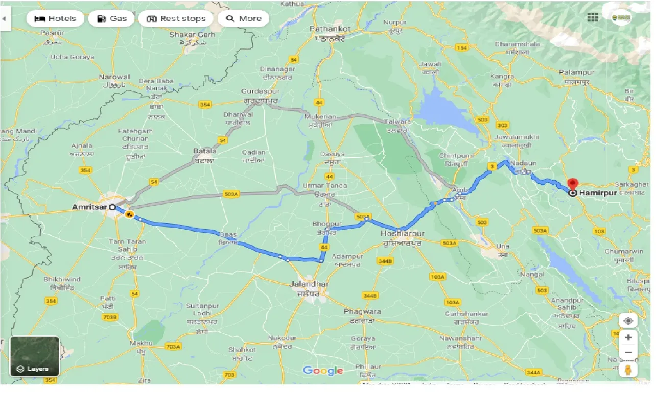 amritsar-to-hamirpur-taxi