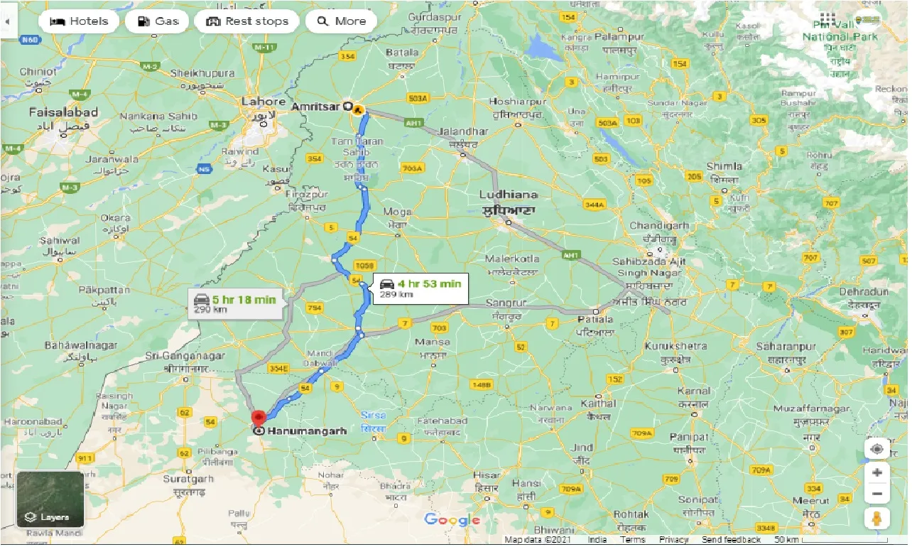 amritsar-to-hanumangarh-one-way