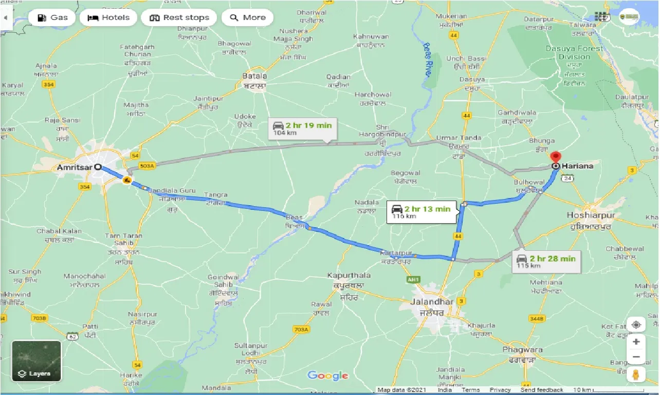 amritsar-to-hariana-taxi