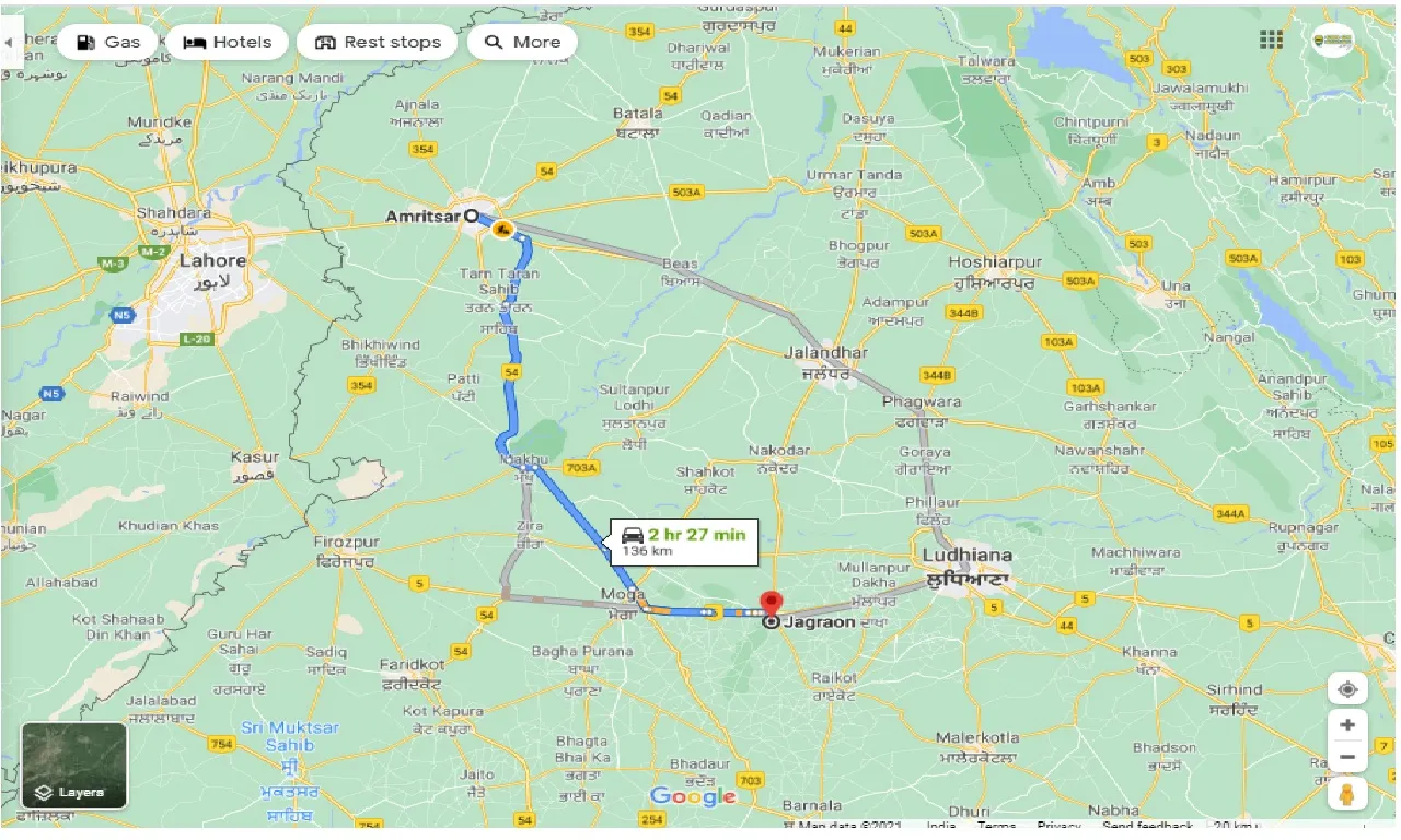 amritsar-to-jagraon-taxi