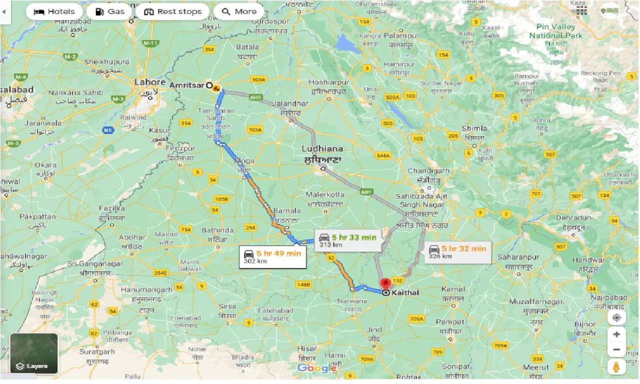 amritsar-to-kaithal-taxi