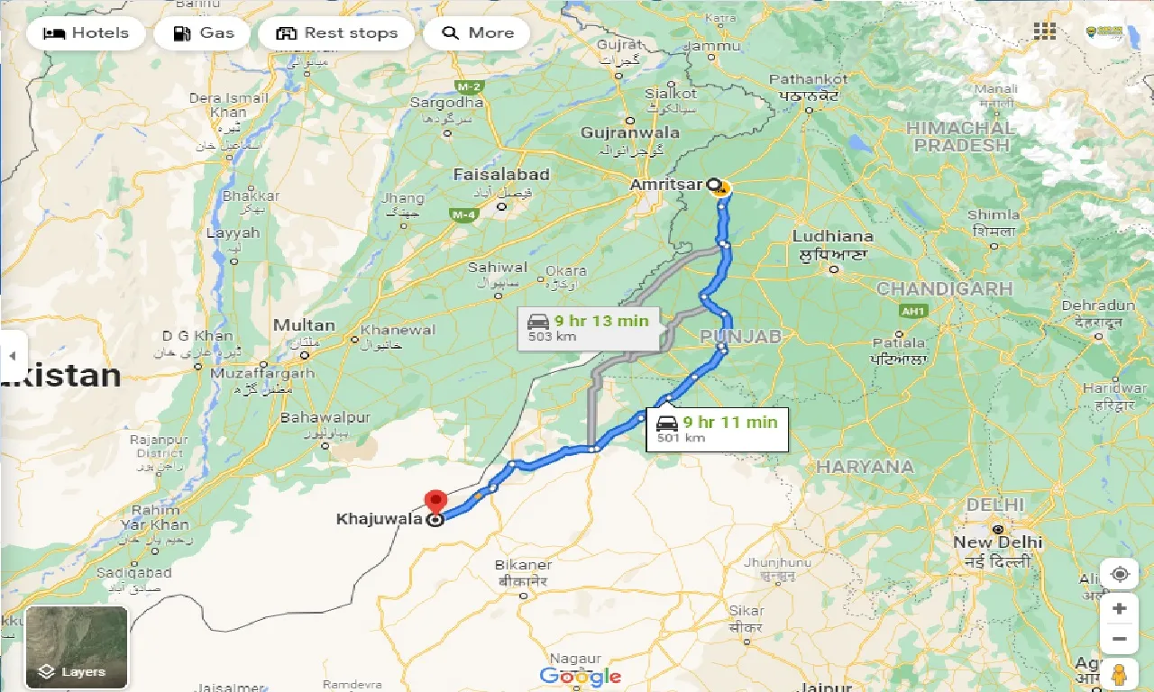 amritsar-to-khajuwala-taxi