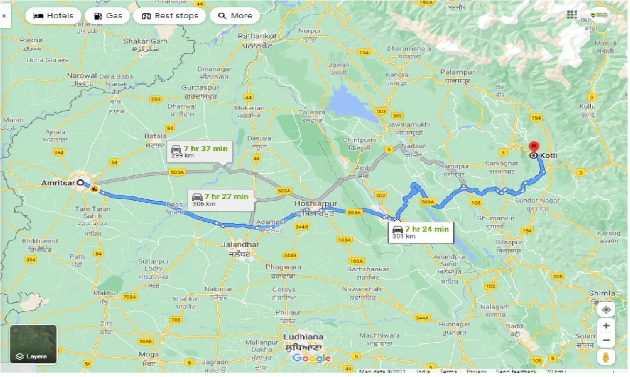 amritsar-to-kotli-one-way