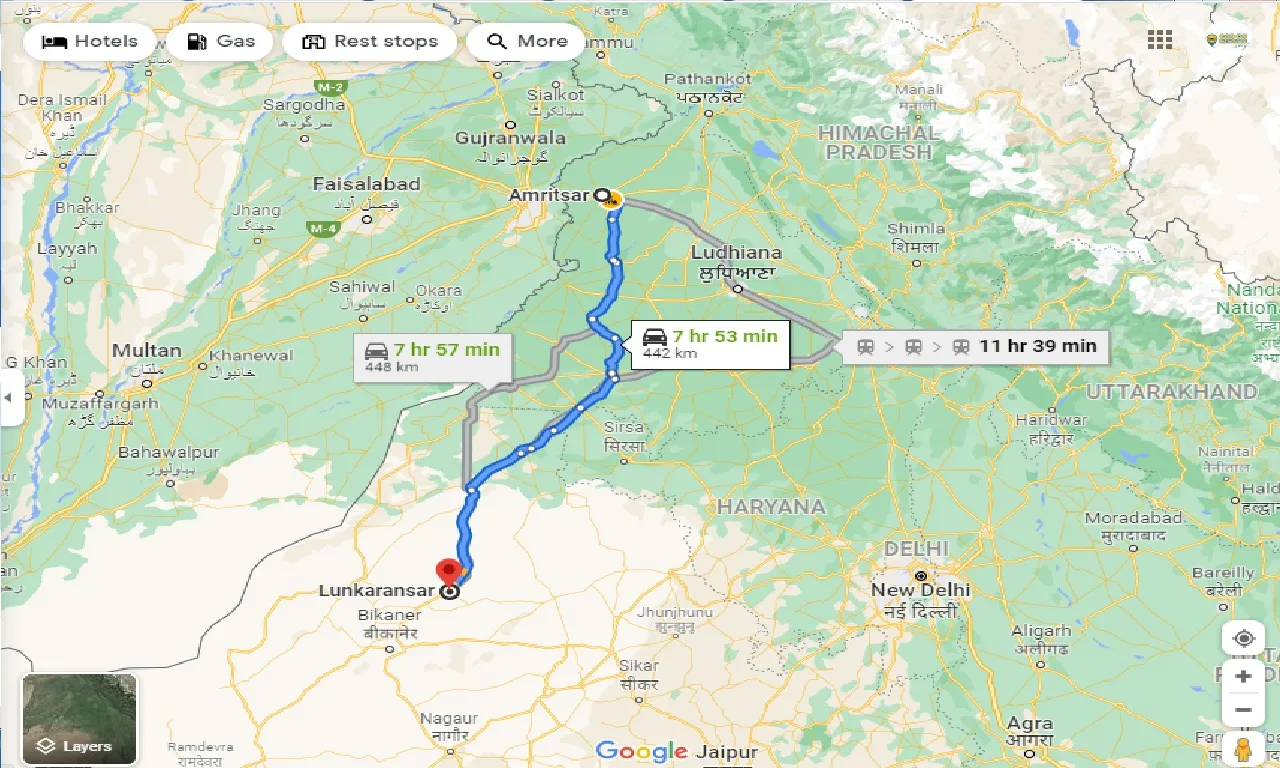 amritsar-to-lunkaransar-one-way