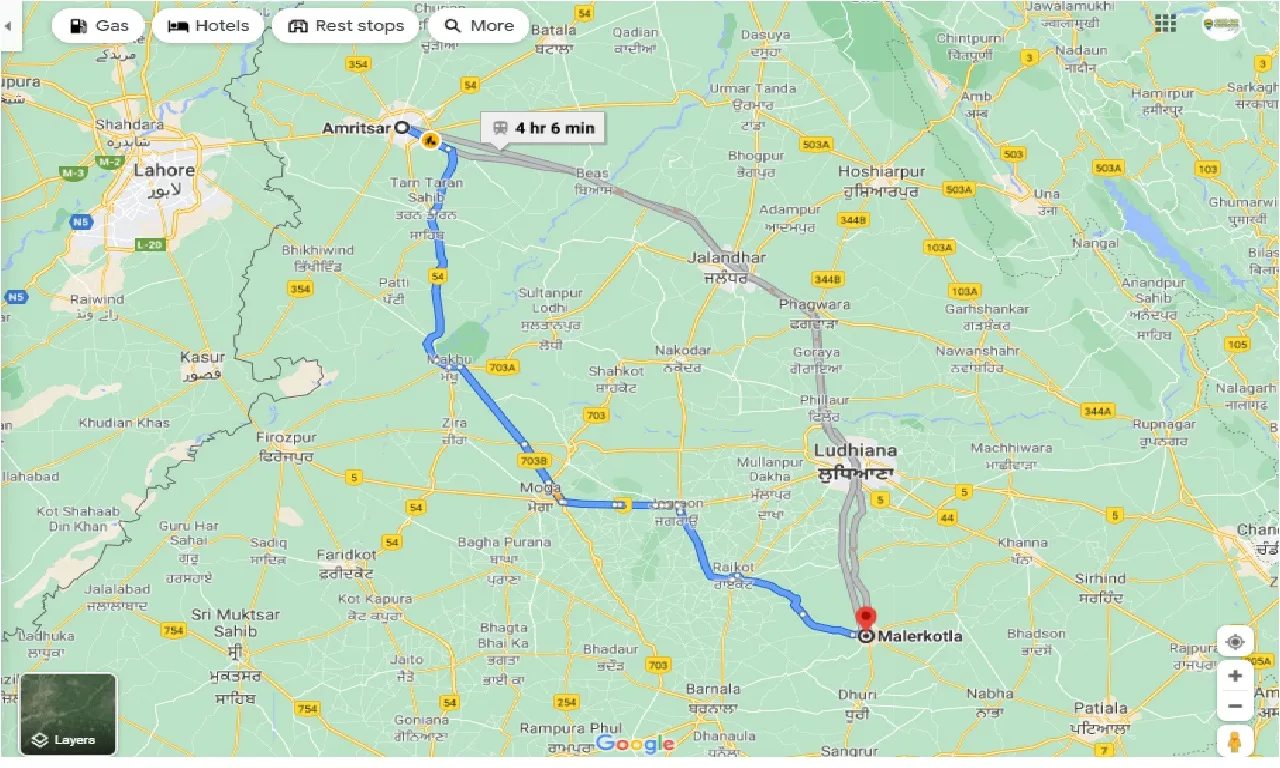 amritsar-to-malerkotla-one-way