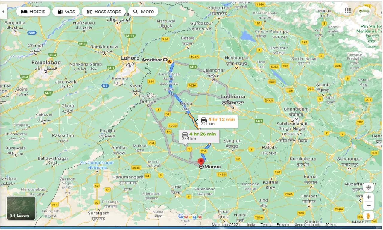 amritsar-to-mansa-one-way