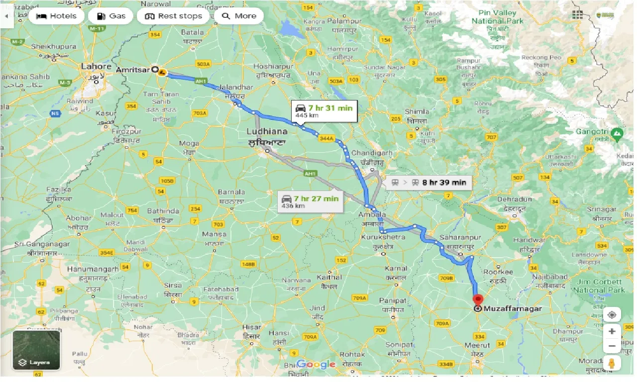 amritsar-to-muzaffarnagar-one-way