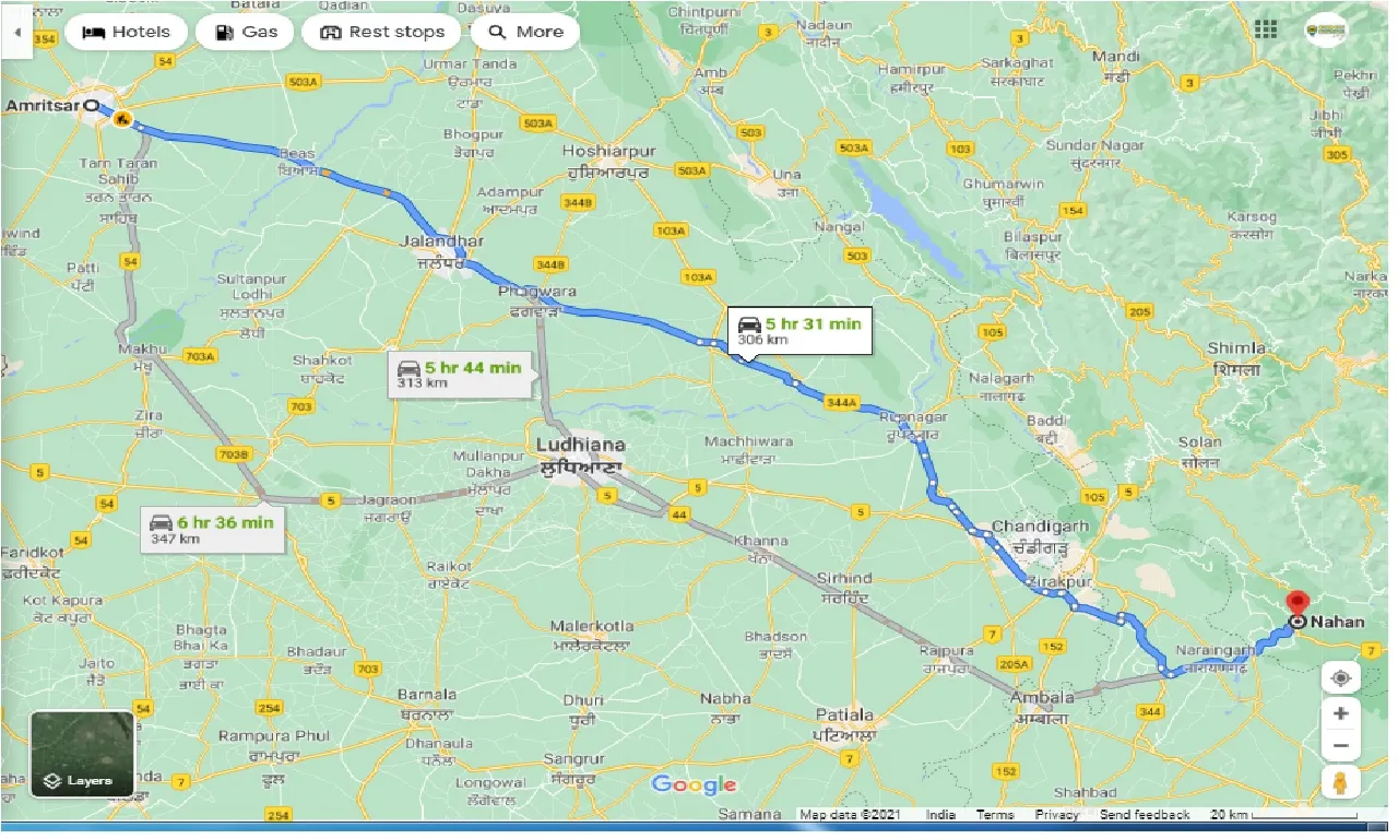 amritsar-to-nahan-taxi