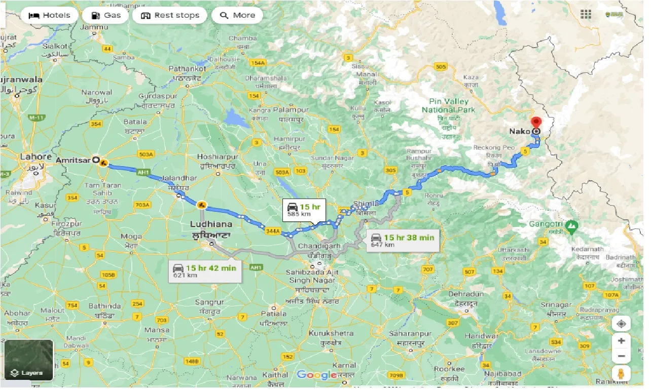 amritsar-to-nako-taxi