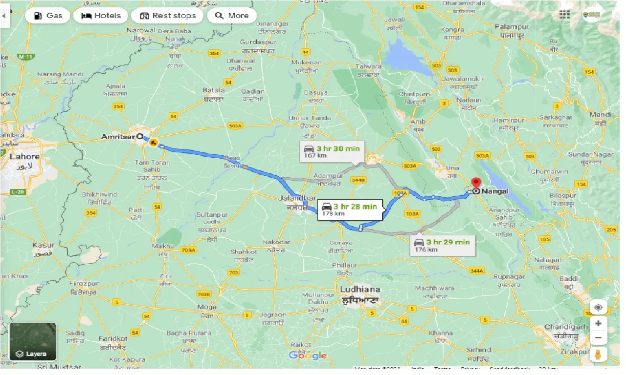 amritsar-to-nangal-one-way