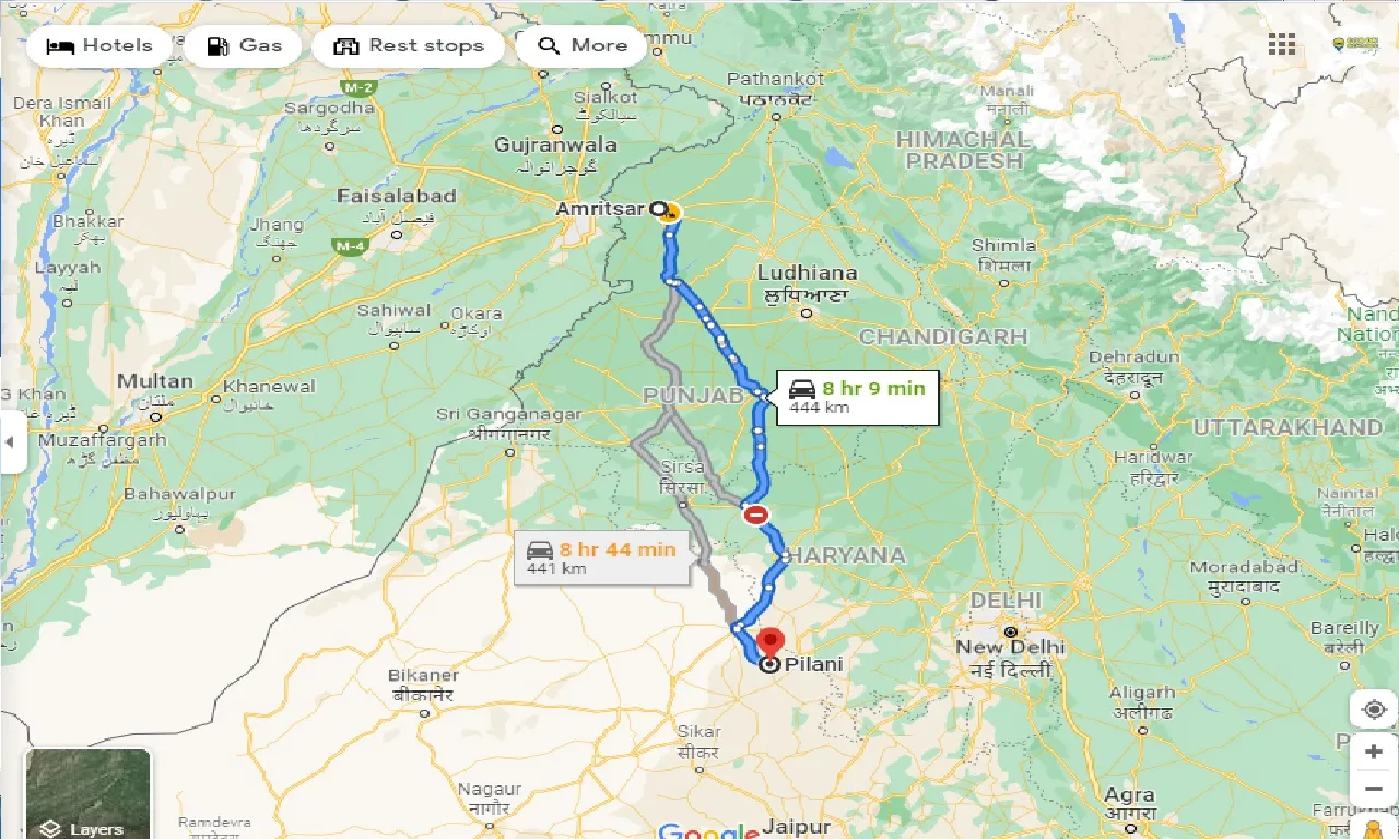 amritsar-to-pilani-one-way
