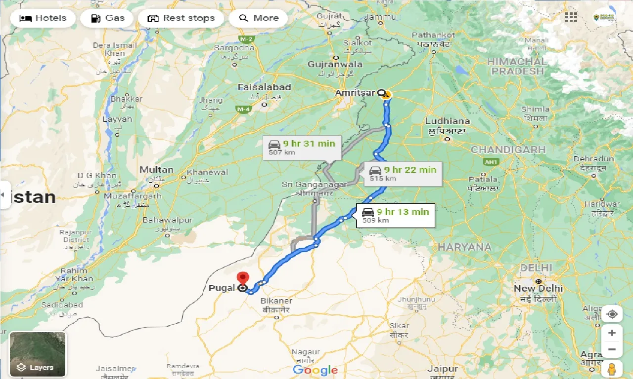 amritsar-to-pugal-one-way
