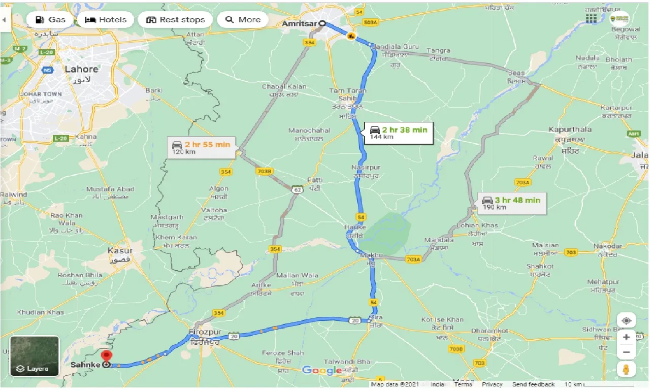 amritsar-to-sahnke-one-way