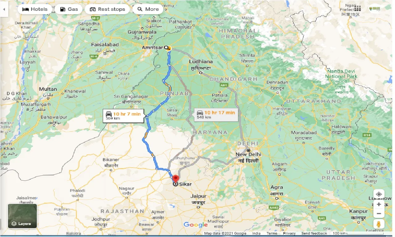 amritsar-to-sikar-taxi