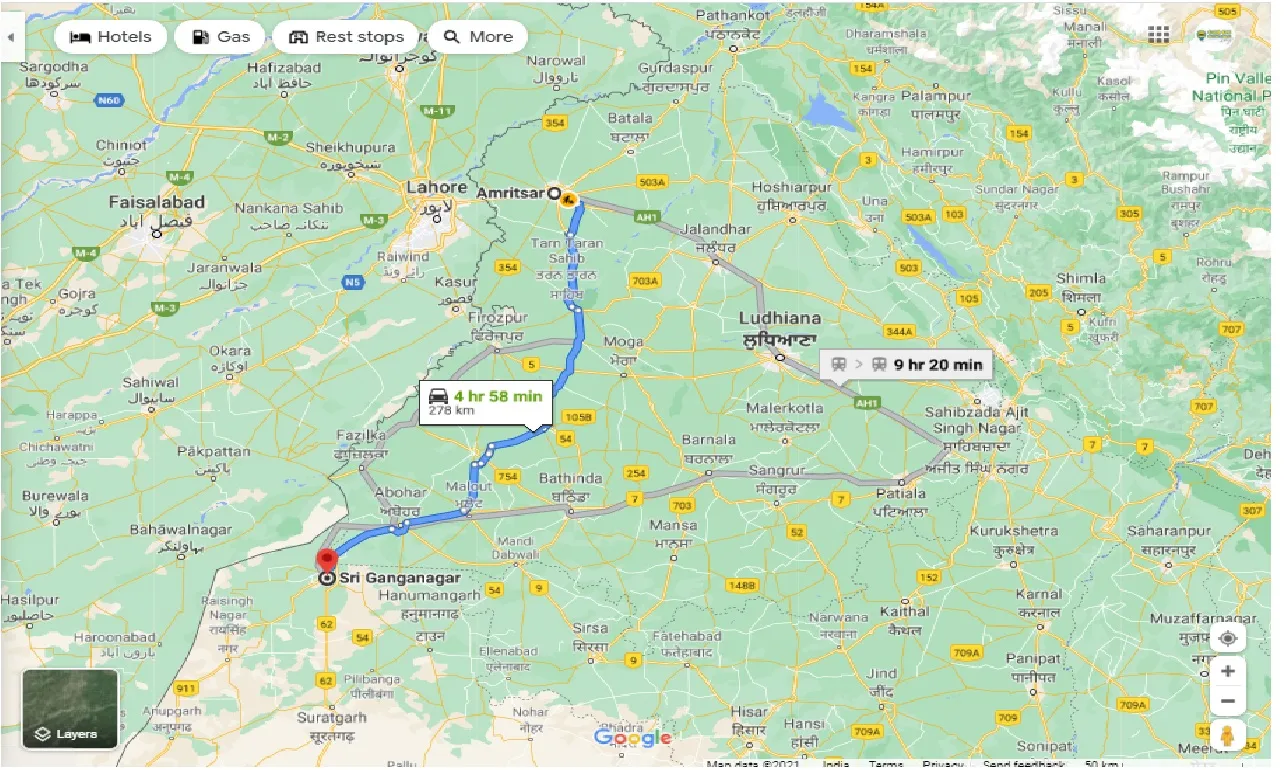 amritsar-to-sri-ganganagar-one-way