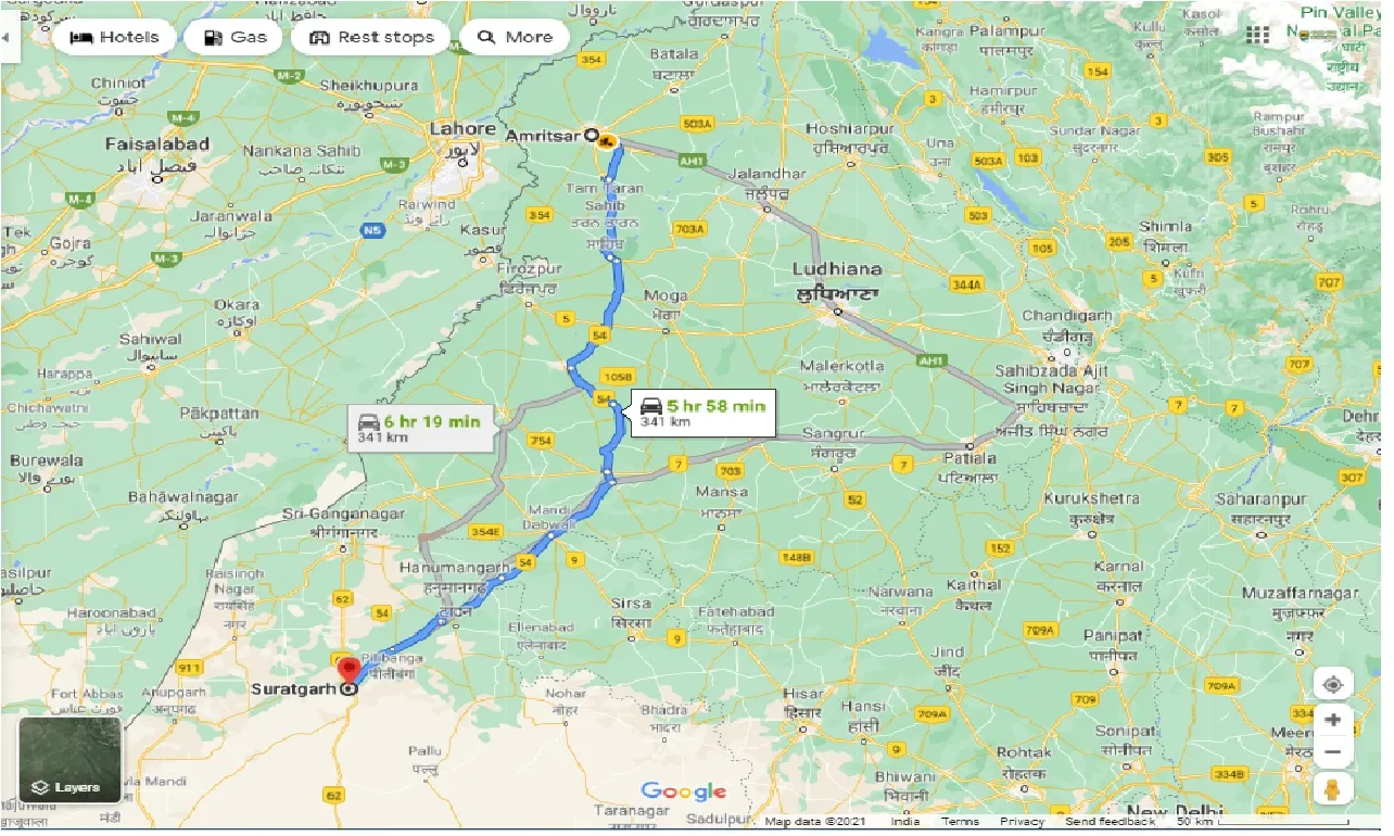 amritsar-to-suratgarh-one-way