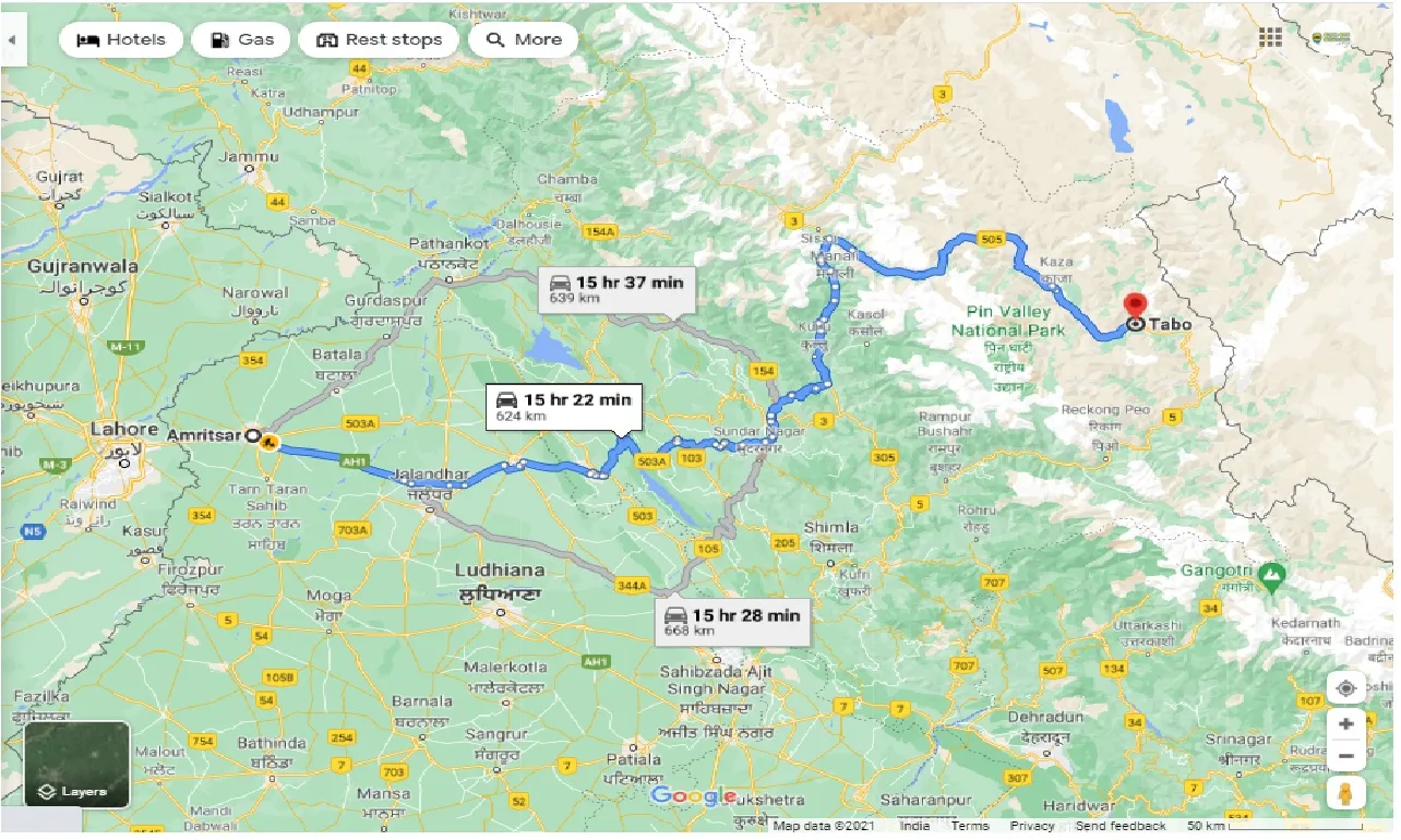 amritsar-to-tabo-one-way