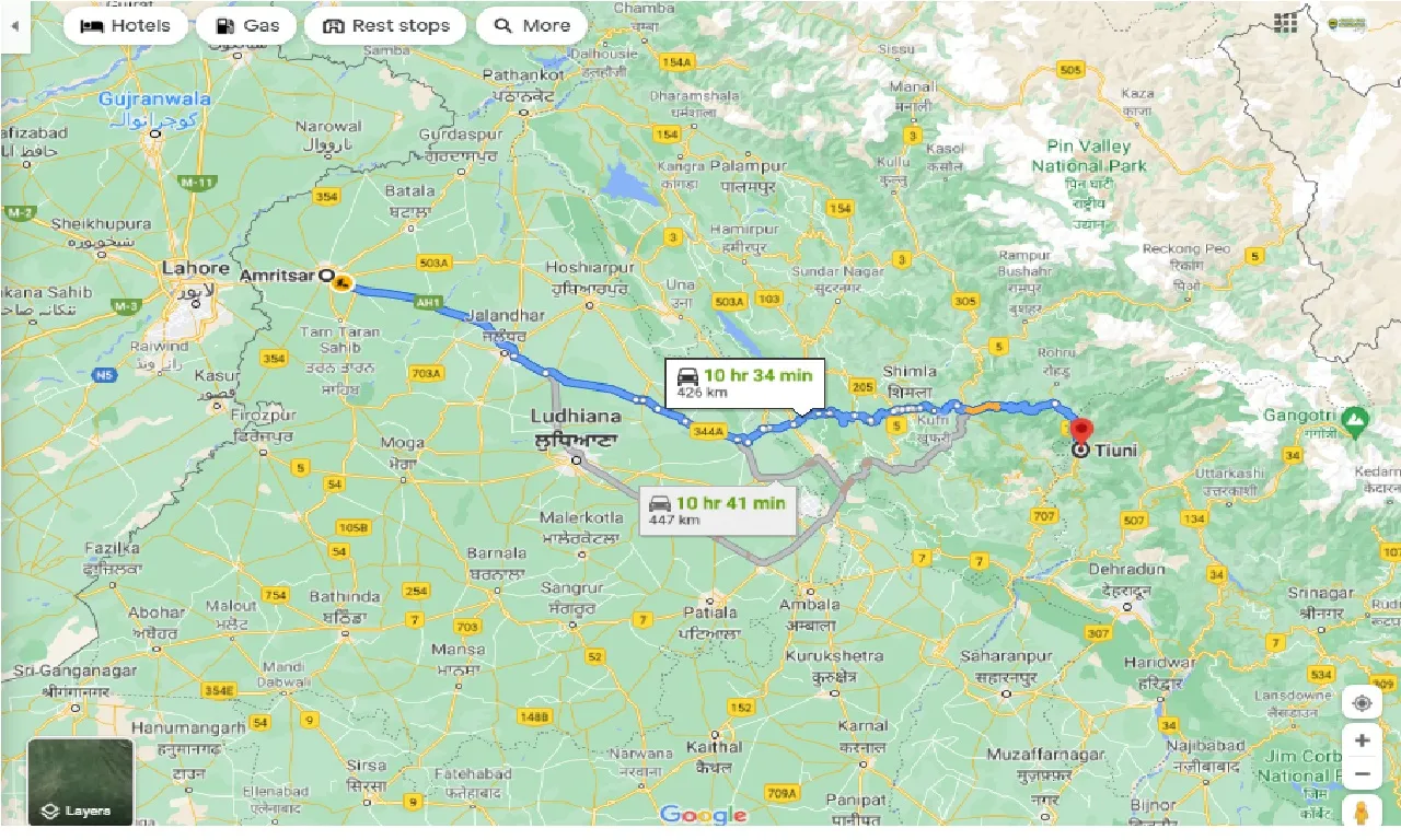 amritsar-to-tiuni-taxi