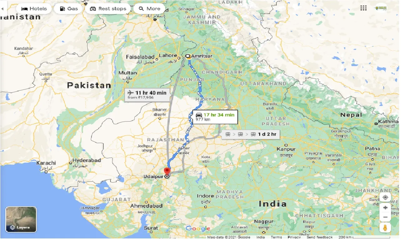 amritsar-to-udaipur-taxi