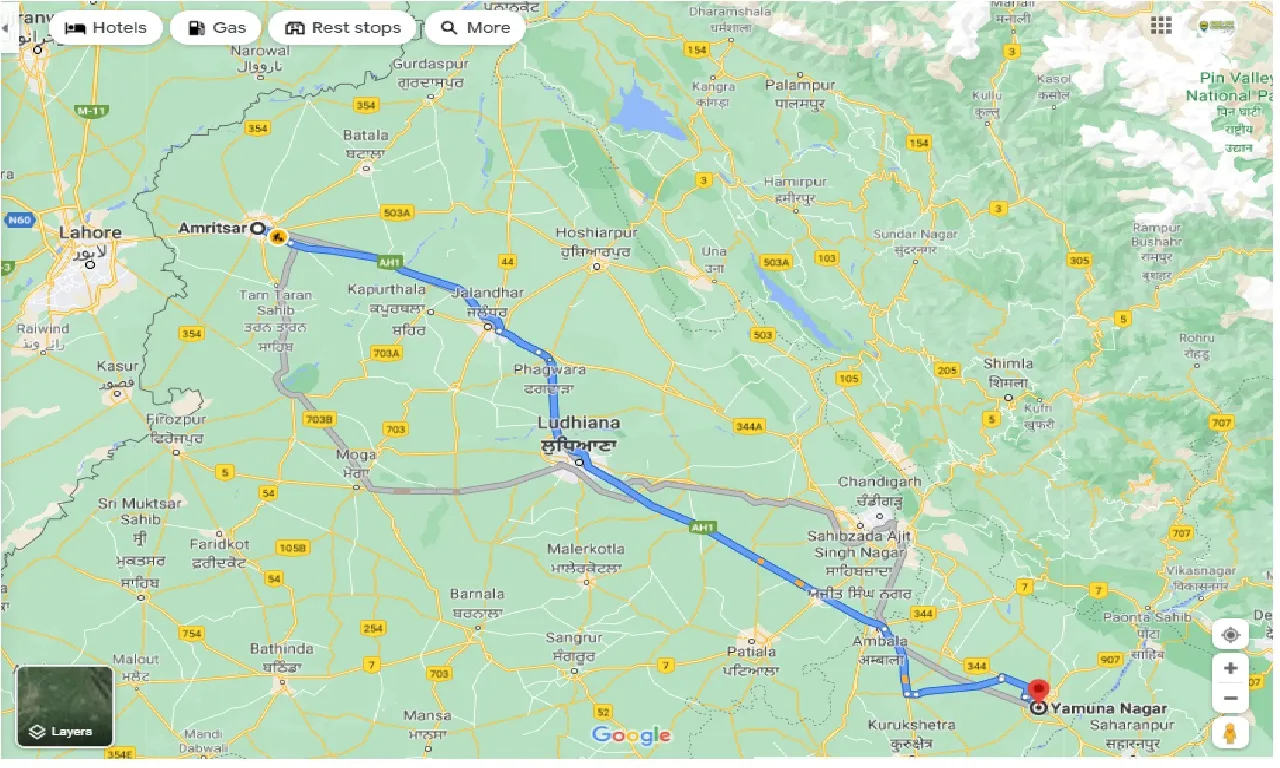 amritsar-to-yamuna-nagar-taxi