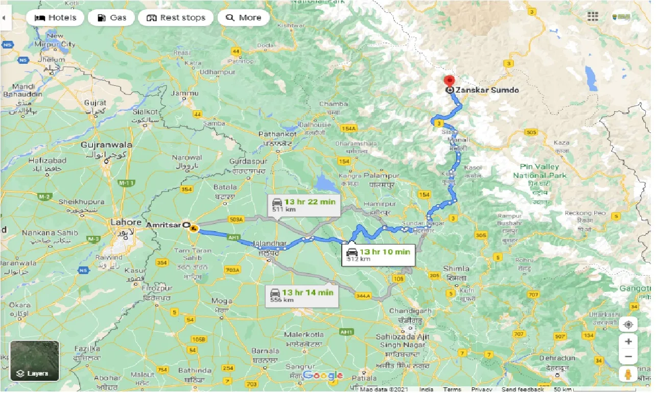 amritsar-to-zanskar-sumdo-taxi