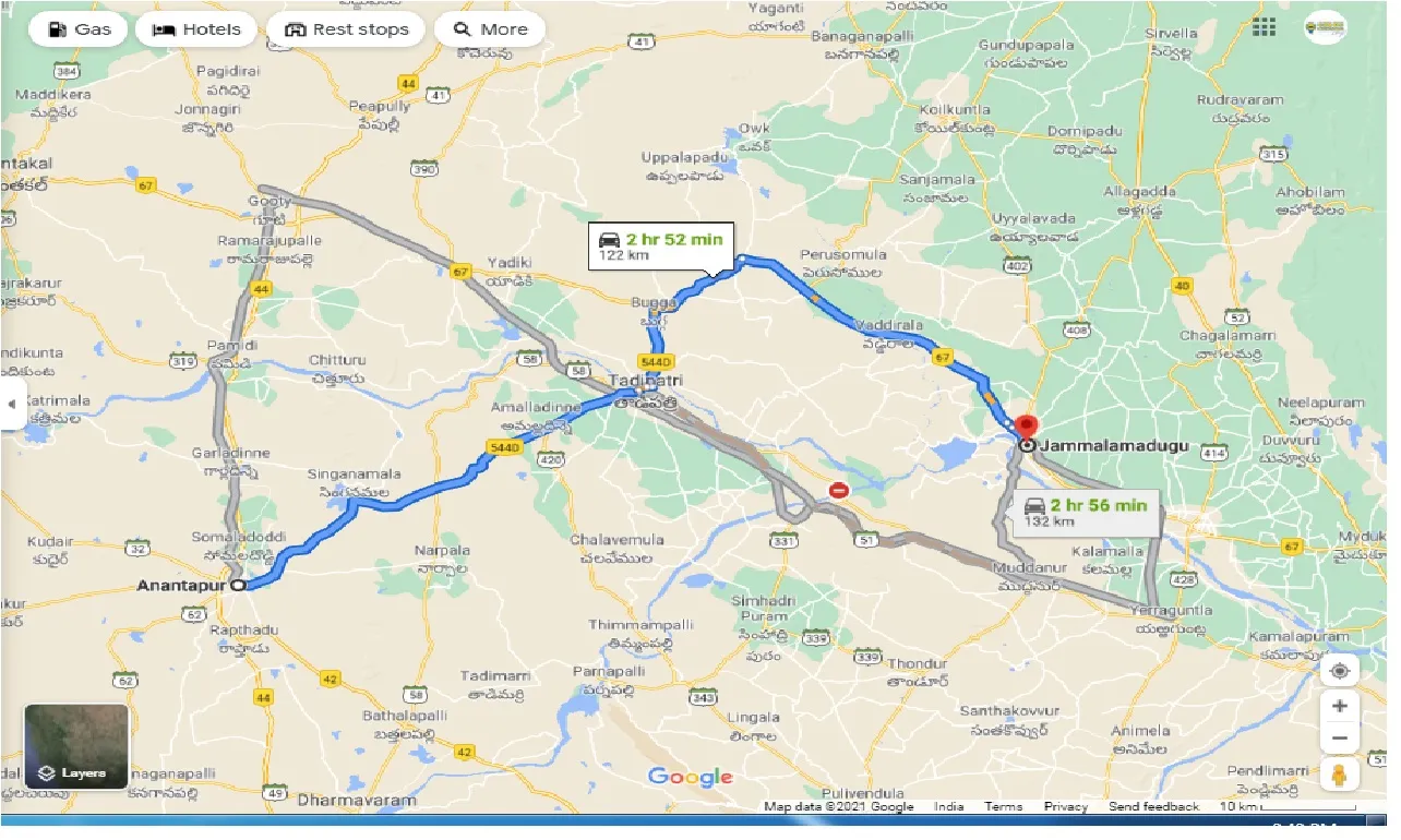 anantapur-to-jammalamadugu-one-way