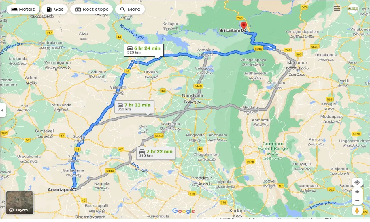 anantapur-to-srisailam-one-way