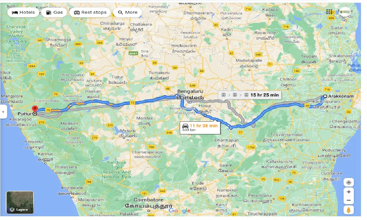 arakkonam-to-puttur-one-way