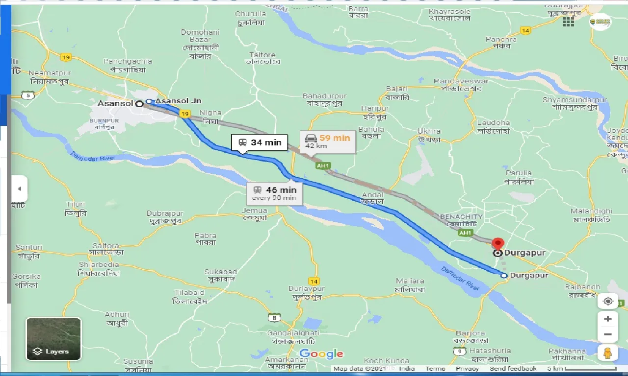 asansol-to-durgapur-one-way