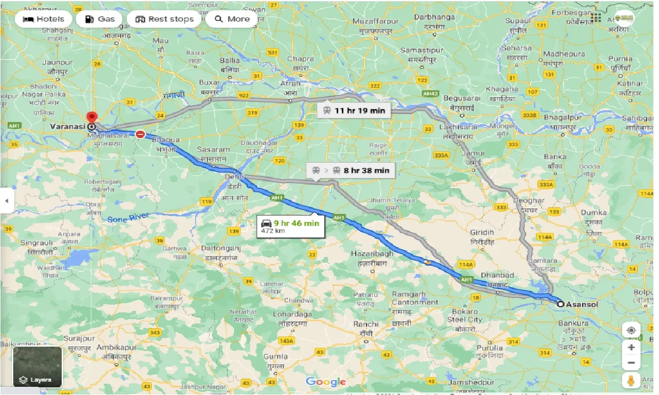 asansol-to-varanasi-one-way